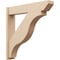 Ekena Millwork 8-in W x 42-in D x 42-in H Funston Slat Rough Cedar Woodgrain TimberThane Outlooker, Primed Tan OUTUR080X42X42FST24RCPR - alternate 1